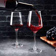 Wine Glasses Set Of 8 12oz Clear Red White Long Stem Wine Glasses For Party Wedding And Home - Clear - View 5
