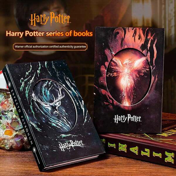 Harry Potter 1 Cuaderno vintage de Harry Potter, Serie La Orden del Fénix y Expecto Patronum para uso diario de oficina, para registrar la vida, regalos de club de libros, regalos de temporada de graduación, regalos de cumpleaños, regalos del Día de la Madre