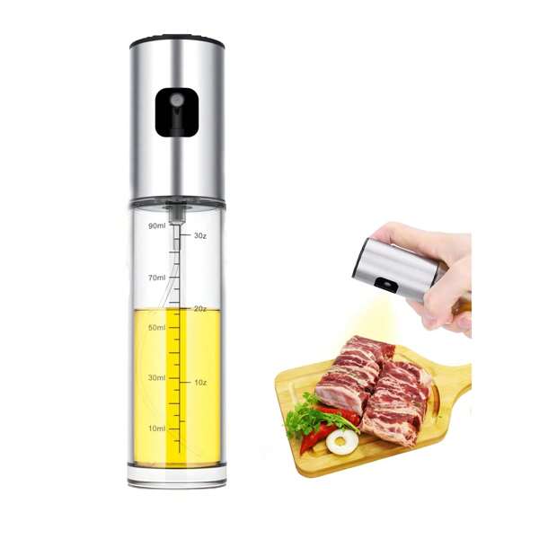 Oil Sprayer For Cooking, Oil Mister Spray Bottle For Cooking, Olive Oil Spray Bottlefor Salad BBQ Kitchen Baking Roasting, Continuous Spray With Portion Control, Trusted By Chefs