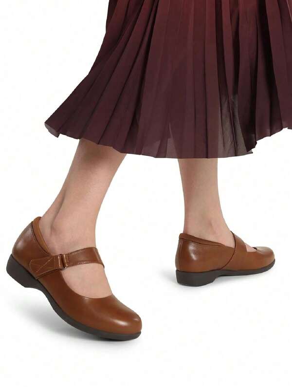 Women's Flats Arch Support Comfortable Casual Ballet Mary Business Office For Women Dressy And Work Ankle Strap Dress Flats Shoes