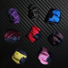 1pc/ 2pcs Durable Carbon Fiber Steering Wheel Cover - Anti-Slip, Slip-Resistant Design, Premium Faux Leather, Universal - Stylish Car Interior Accessory For Women And Men - 咖啡 - 查看 2