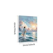 1 Pc Framed Modern Christian Wall Art Canvas Poster Painting Wall Decor For Bedroom Living Room - Apricot - View 6