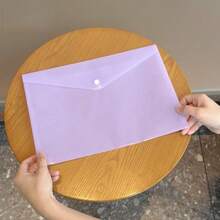 10/8/5 piezas Bolsa de archivo de plástico A4 - Bolsa de archivo, bolsa de almacenamiento de datos de estudiante transparente con cierre a presión, bolsa de archivo A4, bolsa de archivo de plástico transparente PP con cierre a presión, bolsa de archivo de plástico, bolsa de datos a prueba de agua de color macaron, carpeta de oficina | Almacenamiento de archivos de moda | Material de PP resistente al agua adecuado para estudiantes y uso de oficina