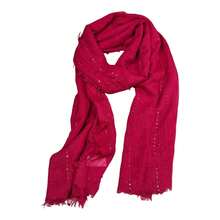 Scarf With Shine - Rose Red - View 3