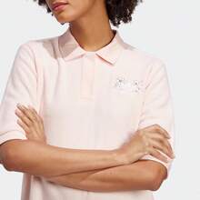 Adidas 女士休闲印花短袖连衣裙，IP3754 - 粉色 - 查看 5