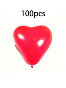 100 piezas/20 piezas/10 piezas Decoración del Día de San Valentín, Globos con forma de corazón. Decoración para confesión del Día de San Valentín, cumpleaños, boda, apta para el Día de San Valentín, cumpleaños, bodas, aniversarios, fiestas y decoración del hogar