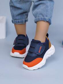 1双幼儿/小童宽版简约休闲运动鞋 - 藍色 - 查看 6