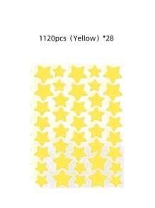 1120/840/560/280 Pcs Star Stickers, Back To School,Halloween & Christmas Decoration Stickers, Colorful Five-Pointed Star Stickers For Party, Holiday Photo Decoration, Face Decor Stickers (1 Sheet Per Color), For Decoration Only (Not For Makeup)2000/1400/160/80/40