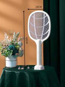USB Rechargeable Electric Fly Swatter - Durable, Powerful Mosquito And Fly Killer For Home, Office, And Dorm Use, With Efficient Mosquito Control, ABS Material, Low Voltage Operation,500mAh