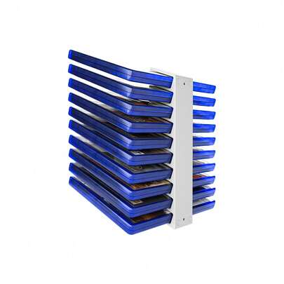 Suporte Organizador de Parede/Mesa para DVDs, Blu-rays e Jogos – Prático e Versátil