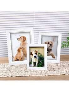 1pc Classic Elegant Modern Picture Frame, Displays 3.5"X5", 4"X6", 5"X7", 6"X8", 8"X10" Photos, Fashionable Design In Black/White/Walnut/Natural Wood Tones, Suitable For Art Wall, Gallery Decor, Office, Bedroom, Living Room, Study, Adds Artistic Ambiance (Photo For Reference Only, Stationery Paper Included) - Multicolor - View 2