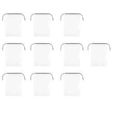 10 个旅行鞋袋，大号透明旅行抽绳鞋袋，防水防尘，便携，用于打包鞋子旅行袋，旅行鞋收纳袋，男女通用靴袋鞋盒鞋收纳盒鞋子收纳配件，旅行度假邮轮夏季假期旅行包旅行用品必备品，适用于大学宿舍家庭学校酒店 - 無色 - 查看 10