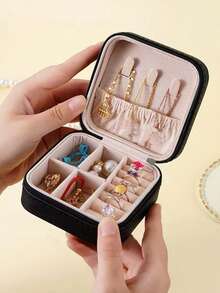 Hộp đựng trang sức bằng nhung, khay trưng bày trang sức để bàn, hộp đựng trang sức đa chức năng có nắp kính trong suốt dùng đựng nhẫn, hộp đựng trang sức dung tích lớn, giá đựng bông tai, quà tặng năm mới, quà tặng cho nam, quà tặng cho nữ, quà tặng ngày Quốc tế Phụ nữ, quà tặng mùa xuân, quà tặng theo mùa, thích hợp cho kỳ nghỉ, bãi biển, phòng tắm, phòng ngủ, dung tích lớn, quà tặng ngày lễ tình nhân, đám cưới, quà tặng cô dâu. - Nhiều màu - Xem 15