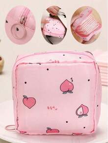 1pc Travel Sanitary Pad Storage Bag, Household Sanitary Pad Storage Bag, Back To School Student Sanitary Pad Storage Bag, Large Capacity Sanitary Pad Student Storage Pouch, Mini Sanitary Pad Storage Bag, Sanitary Pad Storage Box Organizer, Women's Menstrual Products, Sanitary Pad Storage Bag, Portable Sanitary Napkins And Cosmetics Lipstick Bag, School Supplies, Student Supplies, Office Supplies, Home Supplies, Travel Supplies, Travel Camping Outdoor Hiking Menstrual Products - Multicolor - View 14