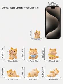 3pcs Cute Mini Cat Statues, Resin DIY Desktop Decorations, Miniature Landscape Accessories, Suitable For Various Rooms, Festival Creative Decorations, Christmas, Halloween, Cat Enthusiasts' Preferred Gifts - Multicolor - View 5