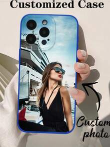 Funda de teléfono TPU personalizada con ángel azul y estampado de ojos de gato, cubierta protectora a prueba de golpes, compatible con Apple 16/15/14/13/12/11/Plus/Pro/Pro Max y Redmi/OPPO. Diseño claro, de moda, colorido, lindo y minimalista, a juego perfecto para tu teléfono. Es un regalo único y personalizado adecuado para vacaciones, aniversarios, cumpleaños y para dar a amigos, novios, novias, familiares y madres. - Azul - Ver 3