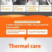 1/2pcs Hot Compress, Suitable For Home And Office, Magnetic Relaxation Support, Comfortable Wrapping, Used To Relax Neck Muscles, Suitable For Both Men And Women - Black - View 6