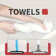 28 Pcs Portable Compression Disposable Towels & Face Towels - Anti-Allergy, Soy-Based, Available In Multiple Colors, Portable Travel Towels, Suitable For Camping, Beaches, And Home Use, Individually Packaged For Cleaning - trắng - Xem 4