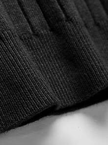 Men's Casual Ribbed Knit Pullover Sweater, Half-High Neck, Minimalist Stylish For Everyday Wear , Fall