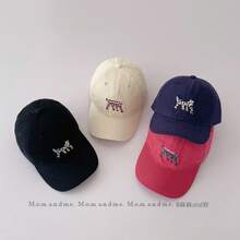 Baby & Kids Hats - 藏青色 鴨舌發財貓 - 查看 2