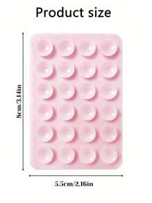 6pcs/Set 24pcs Silicone Suction Cup Phone Stand Pad, Multi-Function Suction Cup Wall Mount Bracket Square Non-Slip Phone Case Holder Suitable For Most Phones, Great For Home, Outdoor Shooting (1/2/3/6pcs Available)