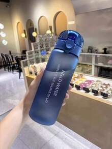 1pc Personalized Kids Gradient Color Water Bottle, Students Lightweight Sports Plastic Cup, Large Capacity Portable Hiking Mug,Multi-Functional,Ornamental,Letter,Stylish,Modern,Colorful,Cute,Adorable,Casual,Custom,Personalised,Unique,Customized,Ideal Gifts For Him,Ideal Gifts For Her - Multicolor - View 9