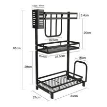Étagère à épices en acier inoxydable, panier de rangement coulissant sous l'évier, étagère de rangement et d'organisation pour cuisine, salle à manger et salle de bain, panier de rangement sous l'évier