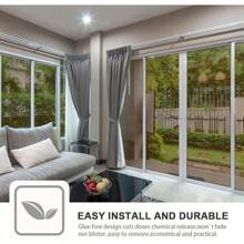 Filmgoo One Way Privacy Film, Window Tint For Home, Mirror Vinyl Roll Heat Control Anti Static Cling Sliding Door Coverings No Glue Garage Solar Paper (Black Silver,17.5 Inch X 7.Feet) - Brown Silver - 查看 6