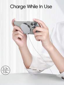 1 件便携式无线充电器，快速充电兼容 16/15/14/13/12 Pro Max Plus，适用于办公室、宿舍和家庭的手机