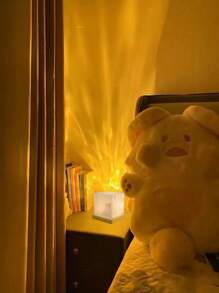 1 件创意 USB 灯，波浪图案装饰台灯，艺术装饰，照明装饰，夜灯，氛围灯，适用于客厅、卧室、各种房间类型，是送给朋友、度假、生日的理想礼物