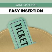 Mason Large Coin Bank With Slotted Gold Lid Holds Up To $3000 In Quarters 1 Gallon Glass Money Jar For Piggy Bank Tips Raffle Tickets And Donations Made In USA - Bình 1 gallon - Xem 5