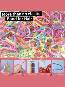 300 件青少年发圈，儿童橡皮筋，适合女孩细小发圈，发饰