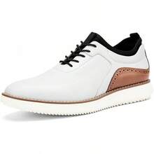 Men's Oxford Shoes Dress Shoes Men's Lightweight Lace-Up Fashion Shoes-20256688 - 白色-03 - 查看 1