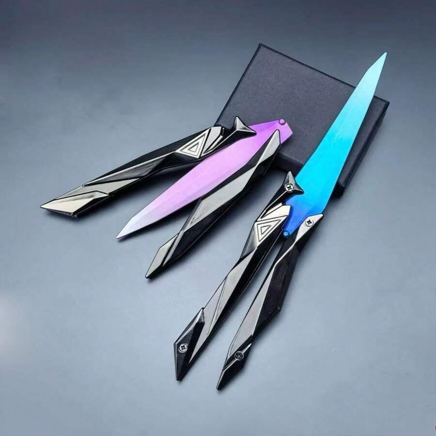 3D Printed Singularity , Plastic Practice Knife, Game Peripheral Desktop Decoration Toy, Gradient Color, Exquisite Gift, Holiday Gift - Multicolor - View 1
