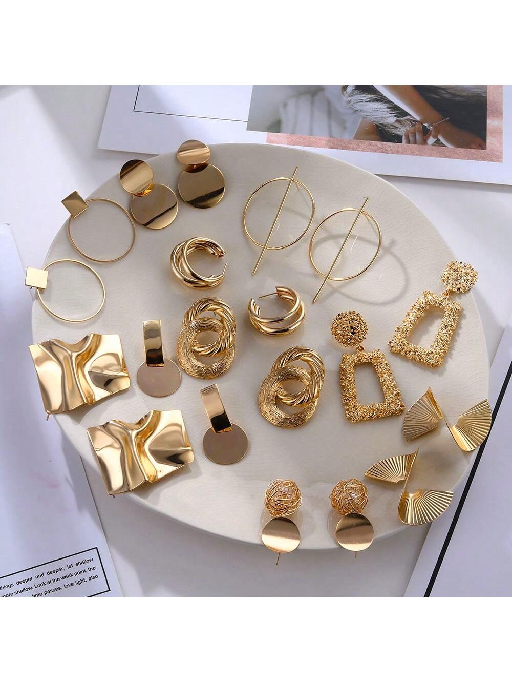 10 أزواج أقراط نسائية