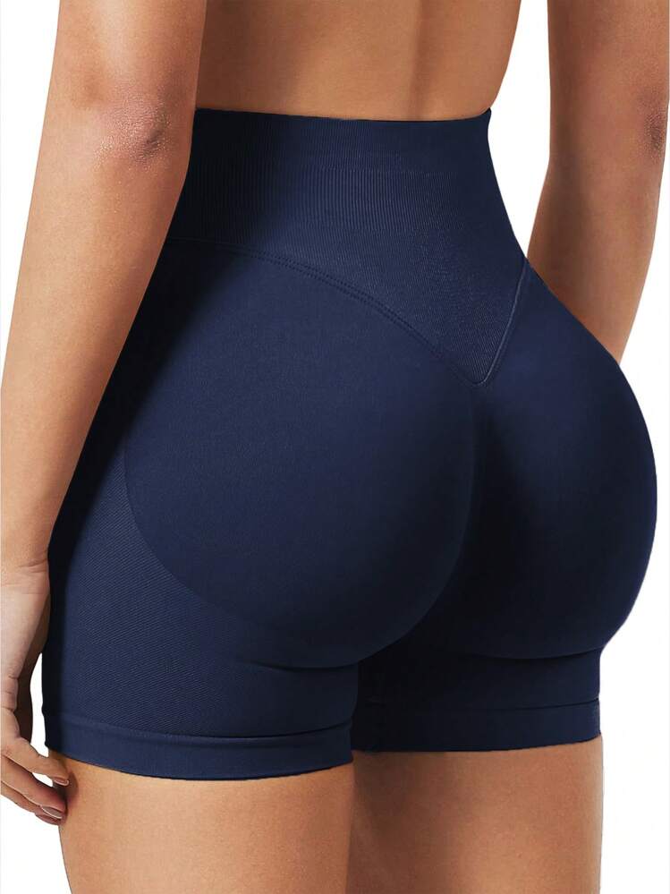 Summer Seamless Butt Lifting Sports Shorts For Gym Workout,Cycling Shorts,Running Shorts,Black Leggings Women,