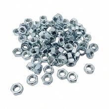 300PCS M3-0.5 Hex Nuts, Carbon Steel Metric Coarse Thread Hexagon Nut, ISO 4032, Class 4.8 Screw Bolt Fasteners, Zinc Plated Hardware Lock Nut