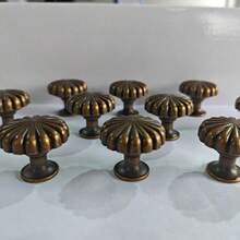 1/2/5件锌合金仿古单孔厨柜储物把手复古梳妆台抽屉衣柜把手老式门拉手橱柜家具五金（配对两种螺丝：2.2厘米、2.5厘米） - 復古 - 查看 9