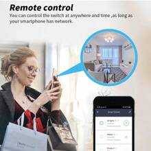 Prises intelligentes, Prises WiFi intelligentes Tuya, Prise 16A, Prise standard européenne, Contrôle à distance via l'application, Contrôle vocal via Alexa et Home, Avec fonction de minuterie, Surveillance de la consommation électrique, Compatible avec les smartphones