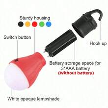 Portable Camping Light - 3 Mode LED Lantern With Hook IPX4 Waterproof - Compact For Night /Camping/Blackout/Hiking - Multicolor - View 5