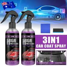 2PCS 3in1 High Protection Quick Car Coat Ceramic Coating Spray Hydrophobic Clean Scratch Repair Tools