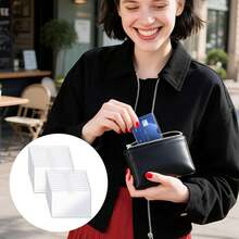 10/20/30 Pack Card Protector Social Security New Medicare Card Holder Protector Sleeves Waterproof Plastic Sleeves Soft Clear Cards Sleeve Holder Covers For SSN Business ID Credit
