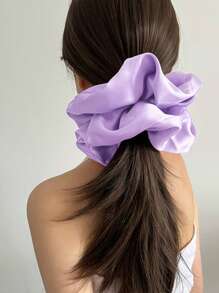 1 Stück extra große, flauschige und elastische, weiche, satinähnliche, luxuriöse, lässige, bequeme, vielseitige Scrunchie für Frauen, Haargummi, Haaraccessoire, Haaraccessoires, Scrunchie Haargummis