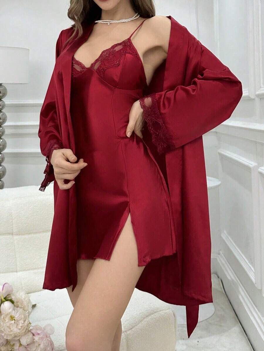 Women Pajama Sets - Red - View 1