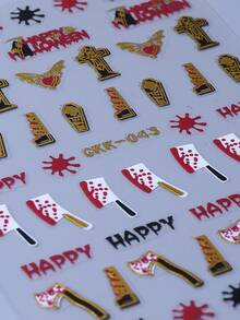 蜘蛛自粘指甲贴纸 Y2K DIY 美甲装饰沙龙家居 DIY 设计