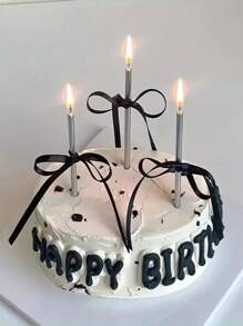 6/18/36 قطعة من شمع عيد الميلاد المنحني لرأس التورتة، شمع قلم سلكي، شمع ملتف ذهبي اللون، طقم شموع مرحة ورفيعة، إكسسوارات حفلة، هدايا عيد الأم، الزواج، حفل التخرج