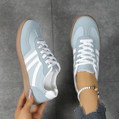 Hidkat Zapatillas deportivas ligeras y casuales con diseño de bloques de color, transpirables y de fácil deslizamiento, para mujer, para usar al aire libre en primavera/verano