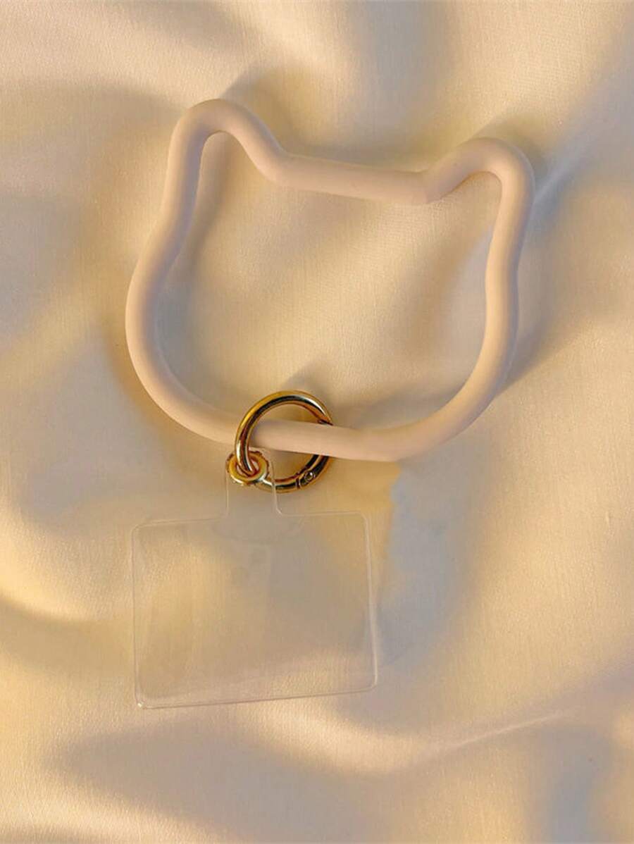 1pc Silicone Cat Lanyard, Phone Case & Bracelet Holder, Versatile Mobile Phone Accessories