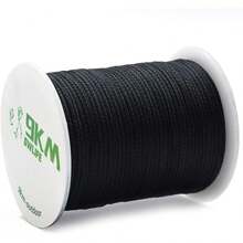 DWLIFE - Cuerda de Kevlar negra de 9 KM, alta resistencia a la tracción, resistente al fuego, línea de pesca trenzada, cuerda de timbre de viento, línea de cometa, camping, modelo cohete, cuerda - 100 lb | 0,8 mm (diámetro) x 200 pies - Ver 1