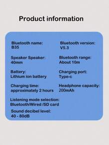 Wireless Headphones, Jelly 5.3, Long Battery Life, Headphones For Office Work & Music, Wireless Gaming Headset